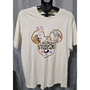 Bella + Canvas Adult's XL Short-Sleeve T-shirt Cream Disney's Hollywood Studios